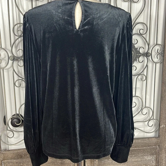 TOP
Embellished Bow Cozy Velour Top Sz L - Picture 8 of 12